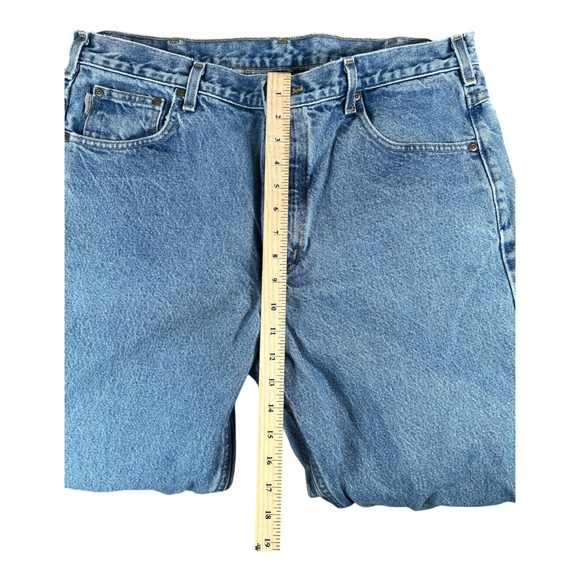 Carhartt 38x32 Blue Work Jeans Traditional Fit - Picture 6 of 8